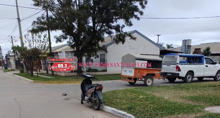 Villa &Aacute;ngela: ACCIDENTE DE TRANSITO DEJA AL CONDUCTOR DE UNA MOTO CON LESIONES