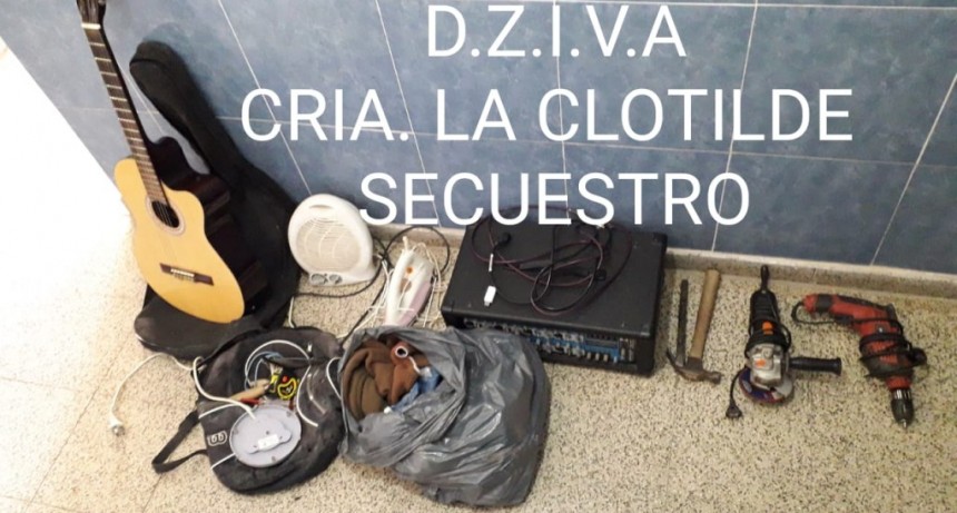 La Clotilde: RECUPERAN ELEMENTOS ROBADOS Y DETIENEN A LOS SUPUESTOS AUTORES
