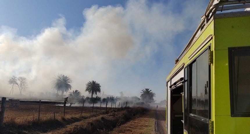 Villa &Aacute;ngela: Un  Incendio de Pastizales afecto una superficie de alrededor de Dos Hect&aacute;reas