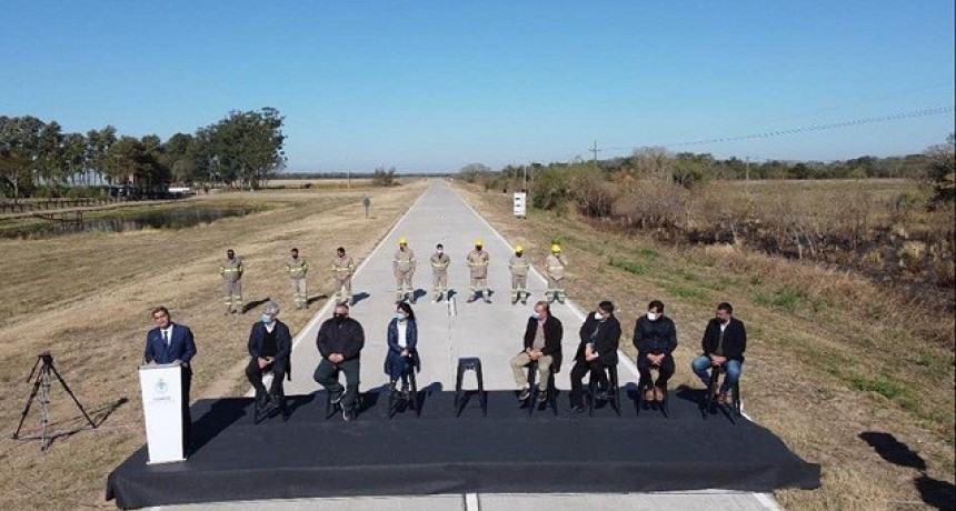 INAUGURARON OBRAS DE LA RUTA PROVINCIAL 1 - Departamento Bermejo: m&aacute;s pavimentaci&oacute;n y conectividad