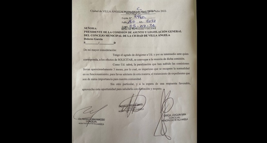 Villa &Aacute;ngela: CONCEJALES PIDEN SE REACTIVEN LAS COMISIONES DE TRABAJO DEL CONCEJO MUNICIPAL