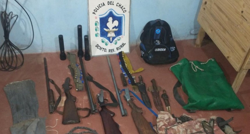 Villa Berthet: SECUESTRAN CINCO ESCOPETAS EN OPERATIVO RURAL