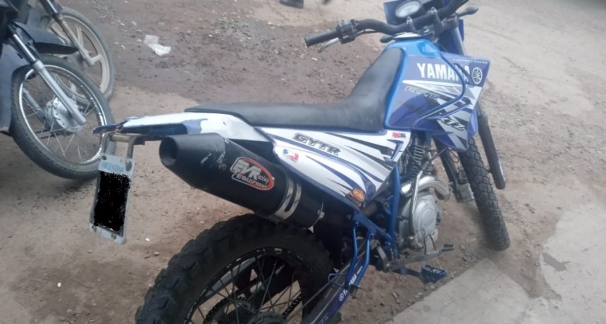 Villa &Aacute;ngela: RECUPERARON UNA MOTO YAMAHA XTZ 125