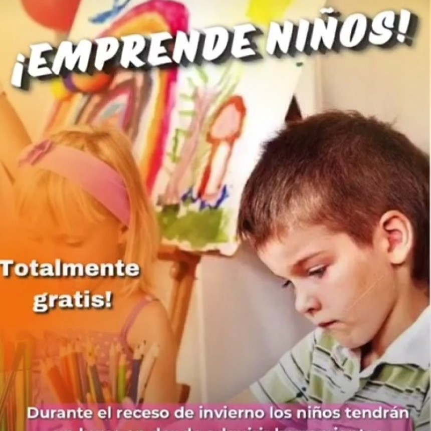 Villa &Aacute;ngela: EN VACACIONES DE INVIERNO INVITAN A LOS CHICOS DE 9 A 15 A&Ntilde;OS A PARTICIPAR DE &ldquo;EMPRENDE NI&Ntilde;OS&rdquo; 
