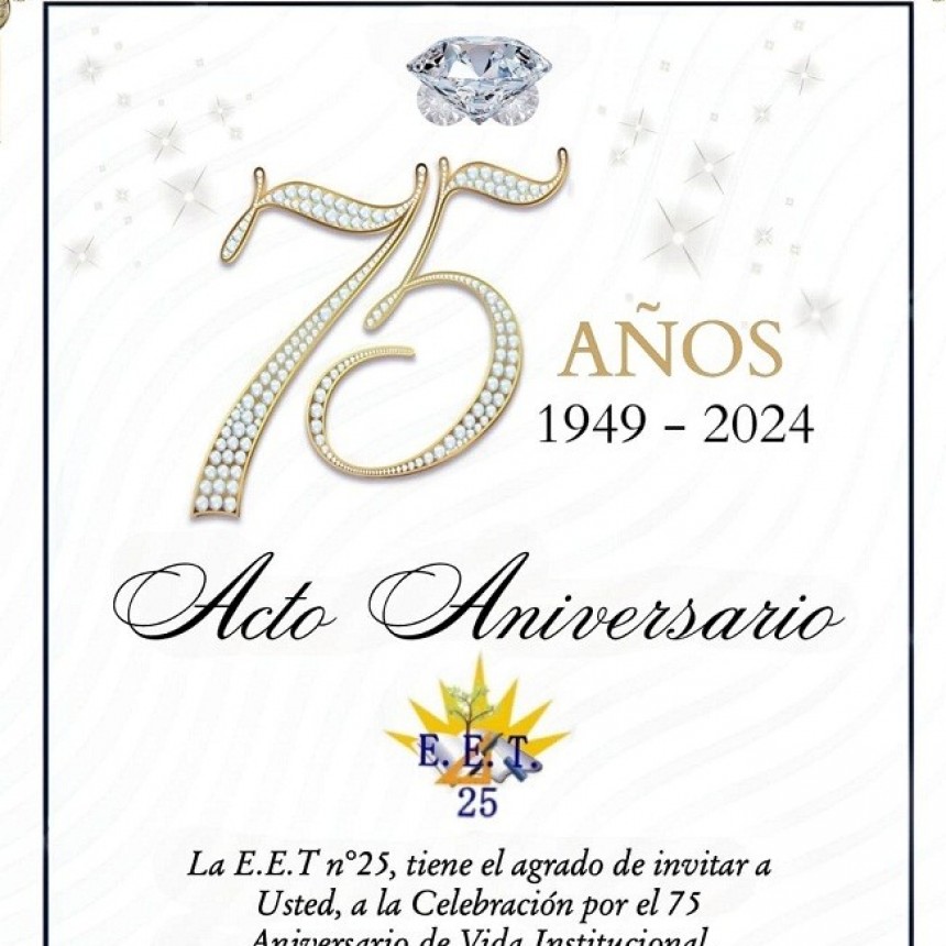 Villa &Aacute;ngela: 75&ordm; ANIVERSARIO DE LA E.E.T. N&ordm;25  | Guillermo Havran invit&oacute; a las actividades de celebraci&oacute;n  que se realizaran este viernes y s&aacute;bado  