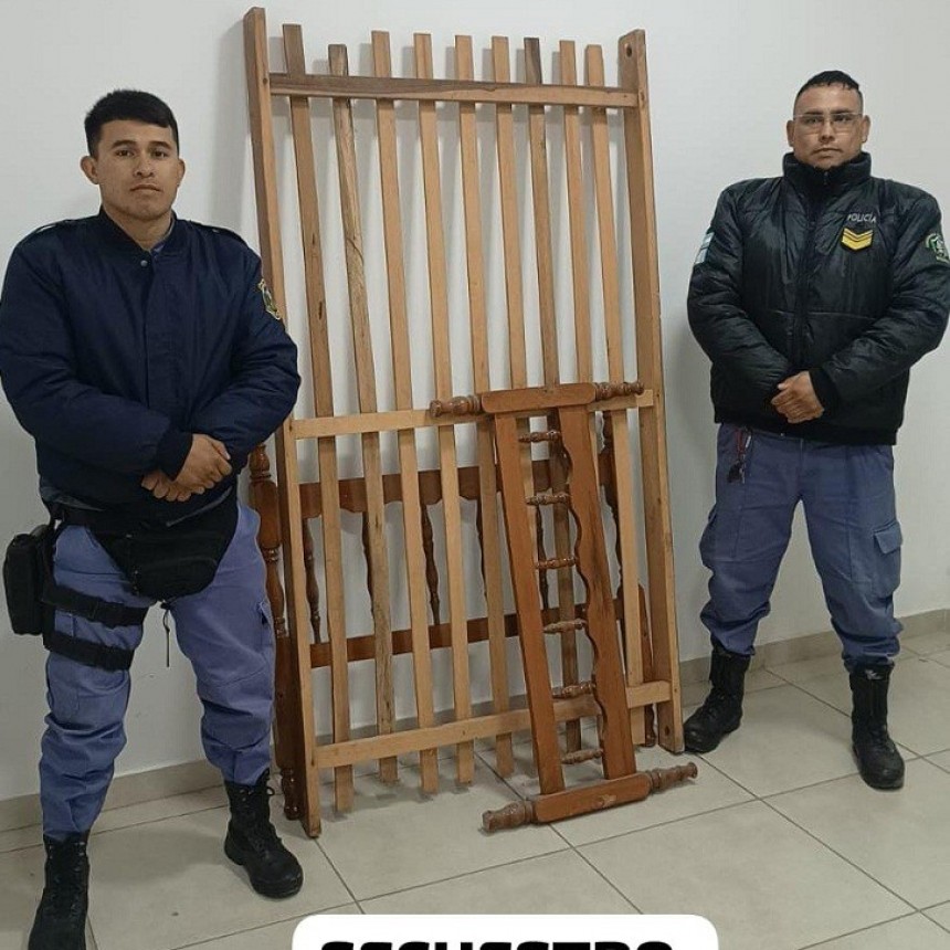 La Clotilde: RECUPERAN UNA CAMA QUE FUE SUSTRA&Iacute;DA DE UN DOMICILIO 