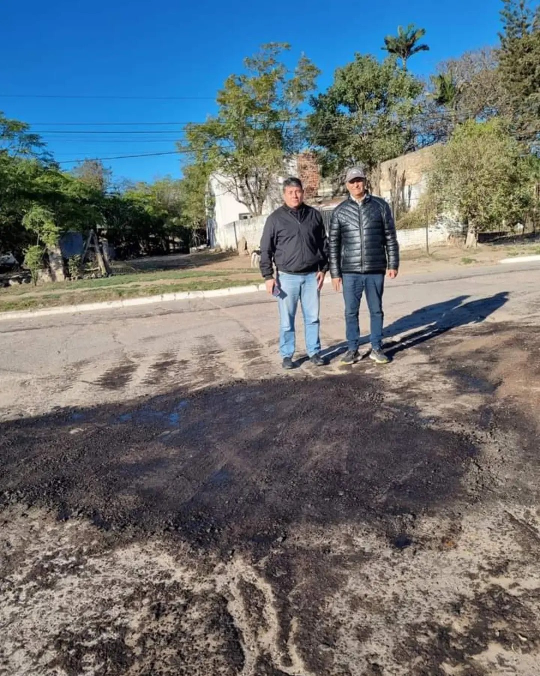 INTENDENTE ADALBERTO PAPP BACHEO EN VILLA ANGELA Y SITUACI&Oacute;N ECON&Oacute;MICA MUNICIPAL