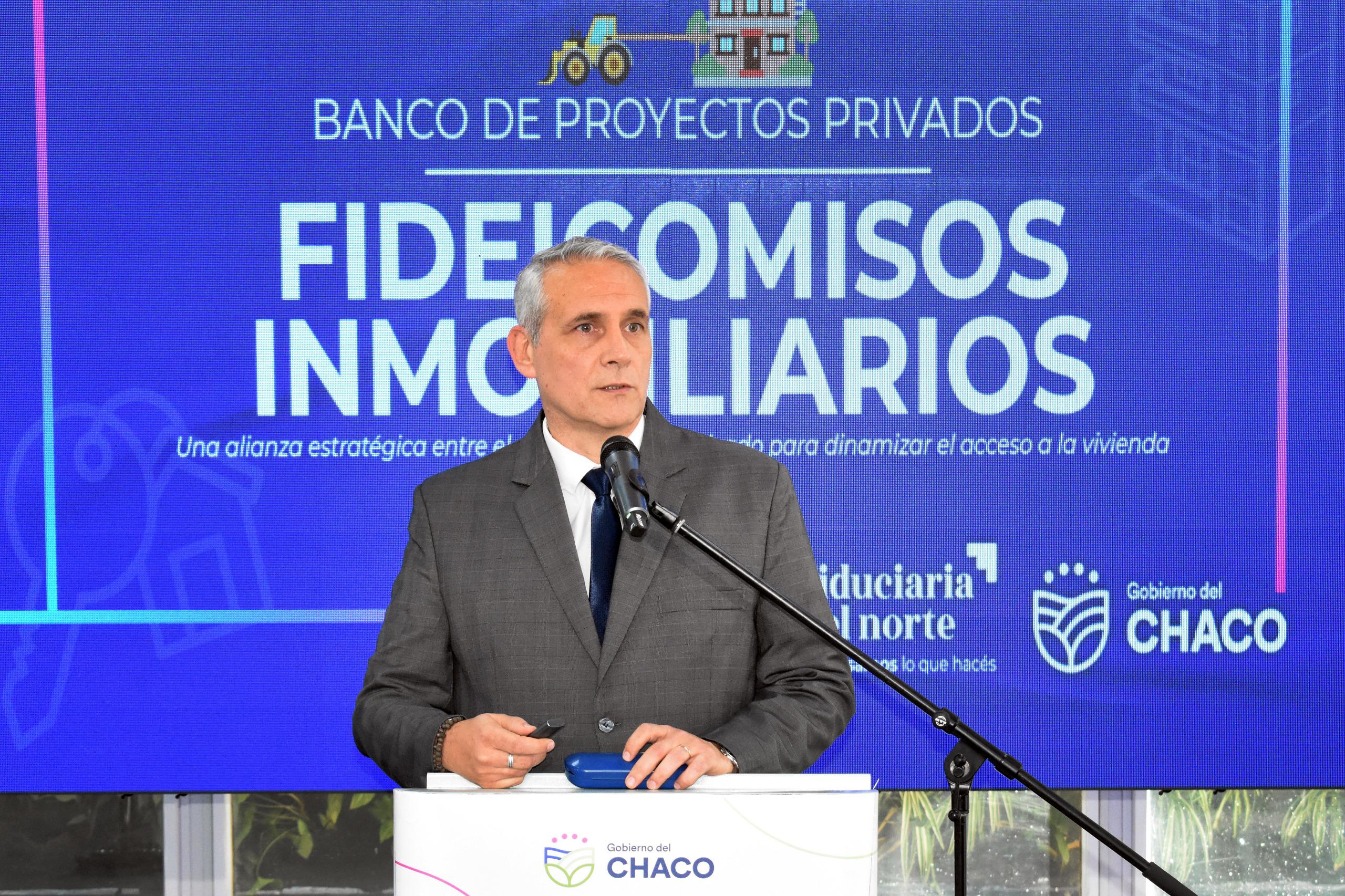 EL GOBERNADOR ZDERO LANZÓ EL BANCO DE PROYECTOS PRIVADOS DE  FIDEICOMISOS INMOBILIARIOS  