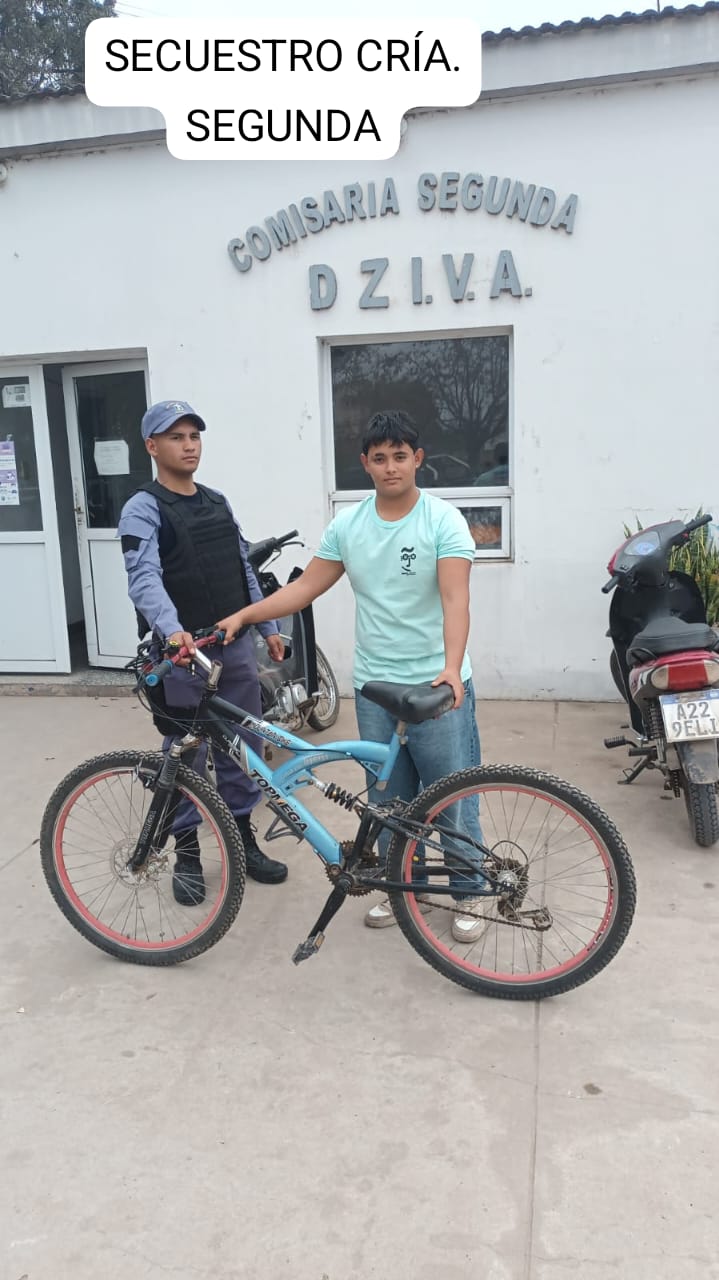 Villa Ángela: HALLARON UNA BICI ABANDONADA Y LUEGO DIERON CON EL DUEÑO