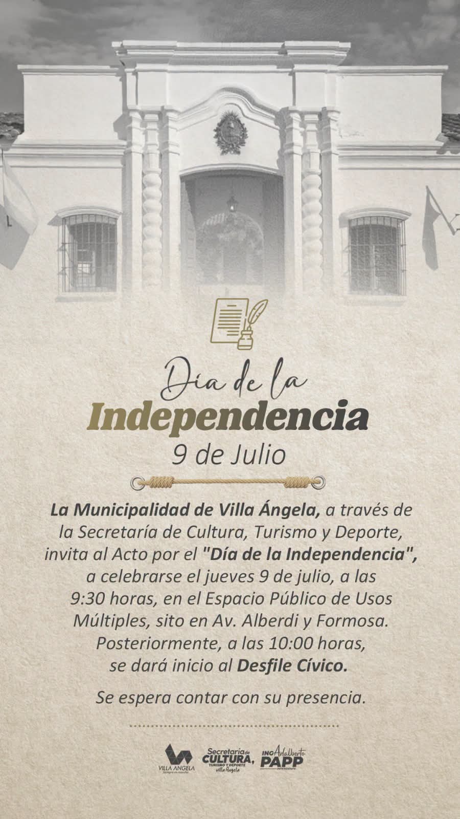 VILLA &Aacute;NGELA SE PREPARA PARA EL ACTO Y DESFILE DEL 9 DE JULIO CON M&Aacute;S DE 5.000 PARTICIPANTES