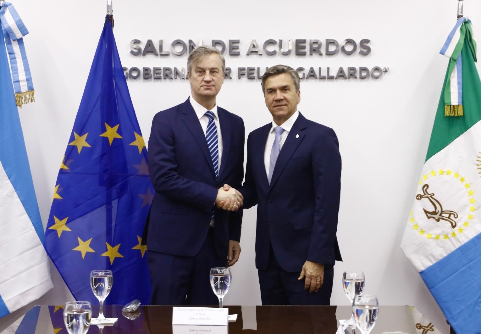 EL GOBERNADOR ZDERO Y LA UNI&Oacute;N EUROPEA AVANZAN EN UNA AGENDA DE COOPERACI&Oacute;N ESTRAT&Eacute;GICA