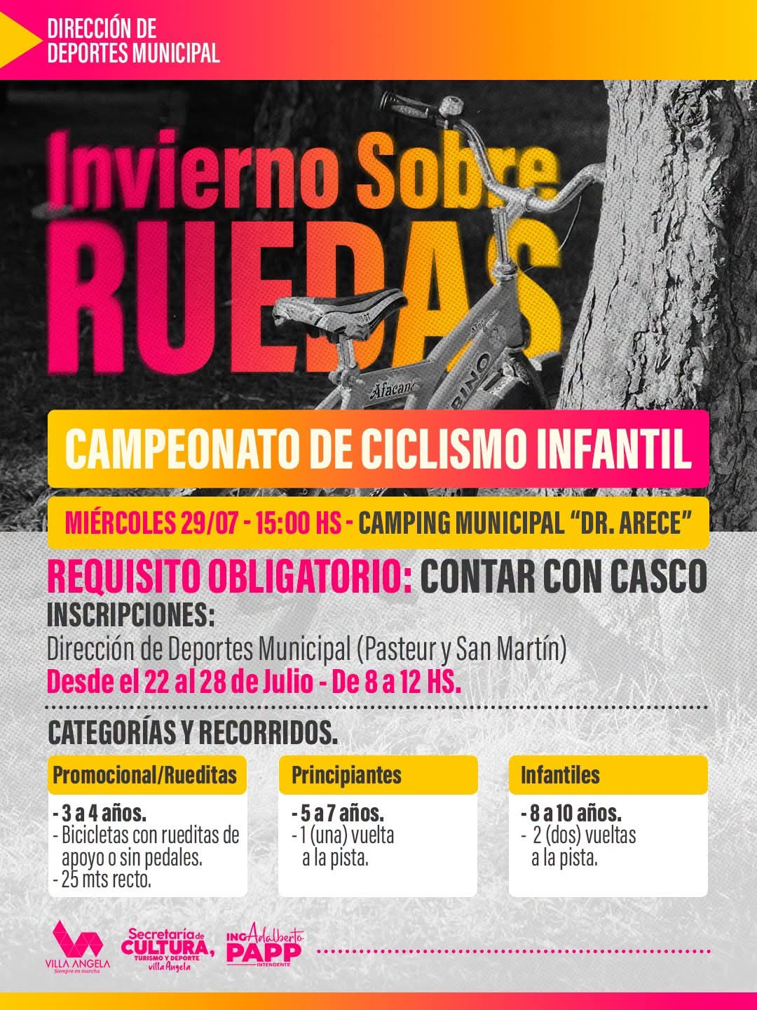 VACACIONES DE INVIERNO: DEPORTES MUNICIPAL INVITA A LAS FAMILIAS A PARTICIPAR DE LAS ACTIVIDADES GRATUITAS EN VILLA &Aacute;NGELA