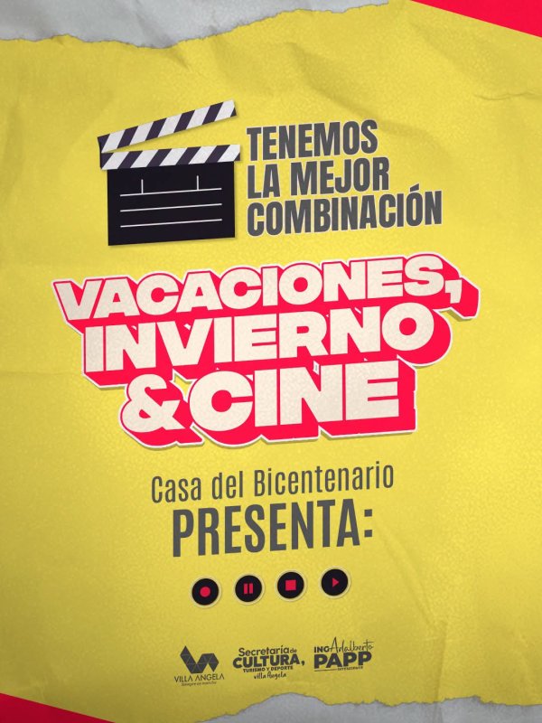 VACACIONES DE INVIERNO: EL MUNICIPIO DE VILLA &Aacute;NGELA PRESENTA UNA AGENDA DE CINE, M&Uacute;SICA Y TEATRO PARA TODA LA FAMILIA