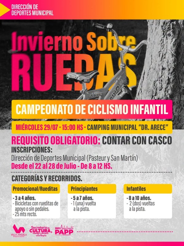VACACIONES DE INVIERNO: DEPORTES MUNICIPAL INVITA A LAS FAMILIAS A PARTICIPAR DE LAS ACTIVIDADES GRATUITAS EN VILLA &Aacute;NGELA