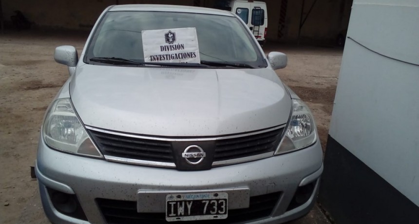 RECUPERAN UN VEH&Iacute;CULO CON PEDIDO DE SECUESTRO EN C&Oacute;RDOBA