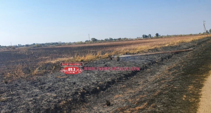 Villa &Aacute;ngela: UN INCENDIO EN COLONIA J. J. PASO AFECTA UN POSTE DEL CABLEADO EL&Eacute;CTRICO