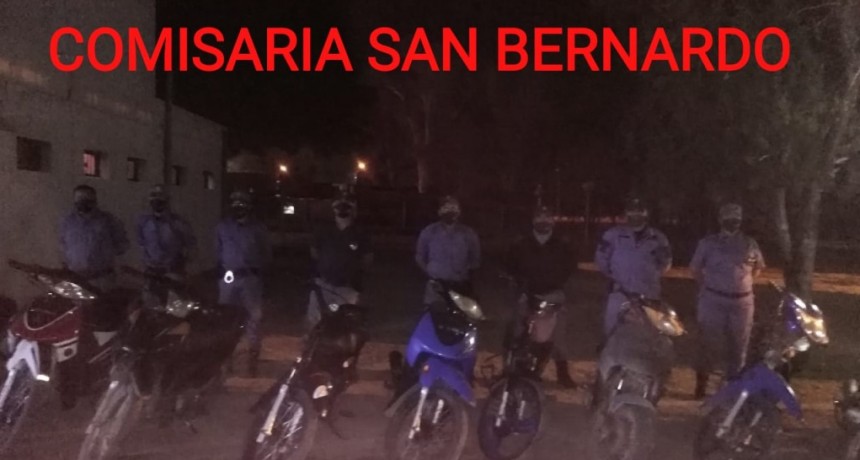 San Bernardo: 15 ACTAS Y 12 MOTOS SECUESTRADAS FUE EL RESULTADO DEL OPERATIVO PREVENTIVO GENERAL