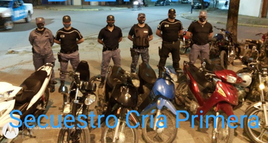 Villa &Aacute;ngela: EL OPERATIVO DE PREVENCI&Oacute;N GENERAL DEJ&Oacute; SEIS MOTOS SECUESTRADAS
