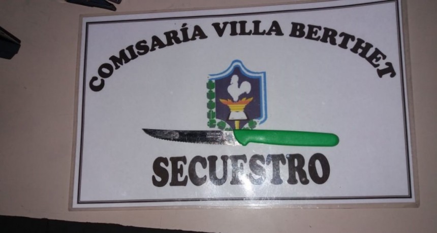 Villa Berthet: UNA MUJER ES ATACADA CON PUNTA DE CUCHILLO POR SU EX PAREJA