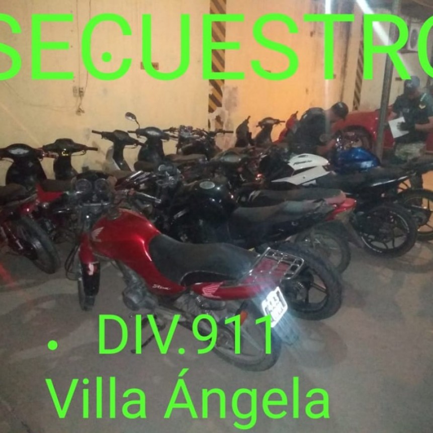 Villa &Aacute;ngela: 16 MOTOS FUERON SECUESTRADAS ESTE FIN DE SEMANA OPERATIVO POLICIAL