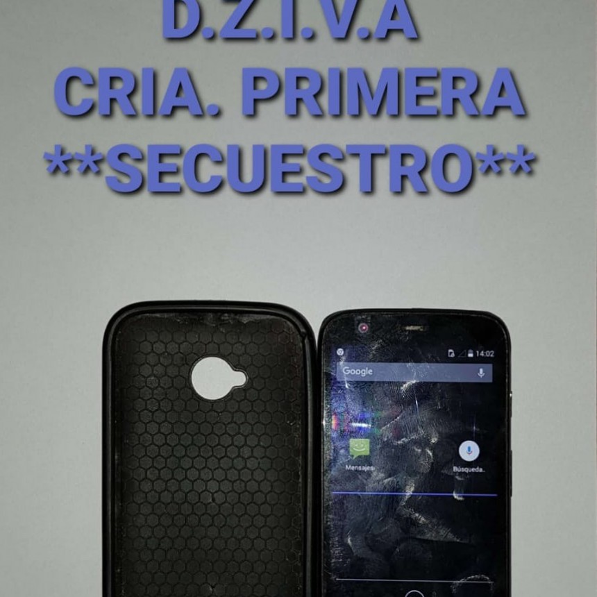 Villa &Aacute;ngela: PERSONAL POLICIAL RECUPERA UN TEL&Eacute;FONO ROBADO A UN OBRERO EN OCASI&Oacute;N DE TRABAJO.