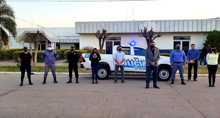 Villa Berthet: LA LOCALIDAD RECIBI&Oacute; UNA CAMIONETA PARA REFORZAR EL PATRULLAJE POLICIAL