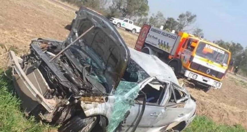 Bomberos rescataron a un hombre herido que volc&oacute; su auto en Ruta 89