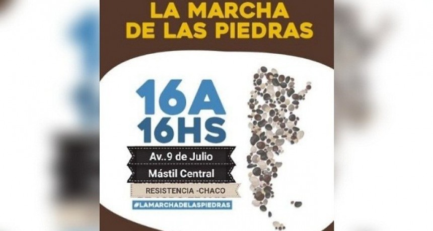 #16A : En Chaco se suman a la Marcha de las Piedras por los fallecidos con COVID-19