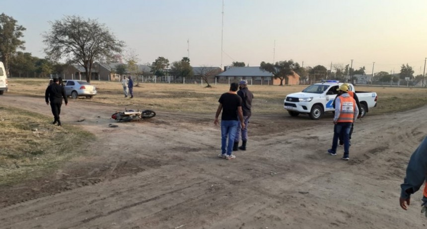 Villa Berthet: ACCIDENTE DE TR&Aacute;NSITO DEJ&Oacute; COMO RESULTADO UN JOVEN DERIVADO A S&Aacute;ENZ PE&Ntilde;A DEBIDO A SUS LESIONES