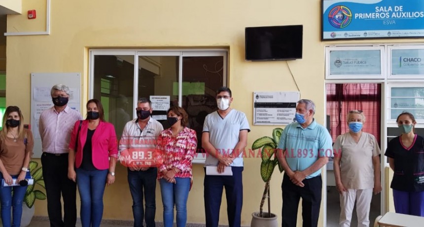 Villa &Aacute;ngela: VUELVE A FUNCIONAR LA SALA DE PRIMEROS AUXILIOS DEL IESVA Y FUNCIONAR&Aacute; COMO POSTA DE VACUNACI&Oacute;N PARA MAYORES DE 18 A&Ntilde;OS