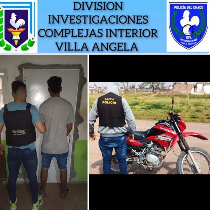 Villa &Aacute;ngela: Detienen a un Joven identificado como el supuesto autor del robo de una Motocicleta Honda Bross 125