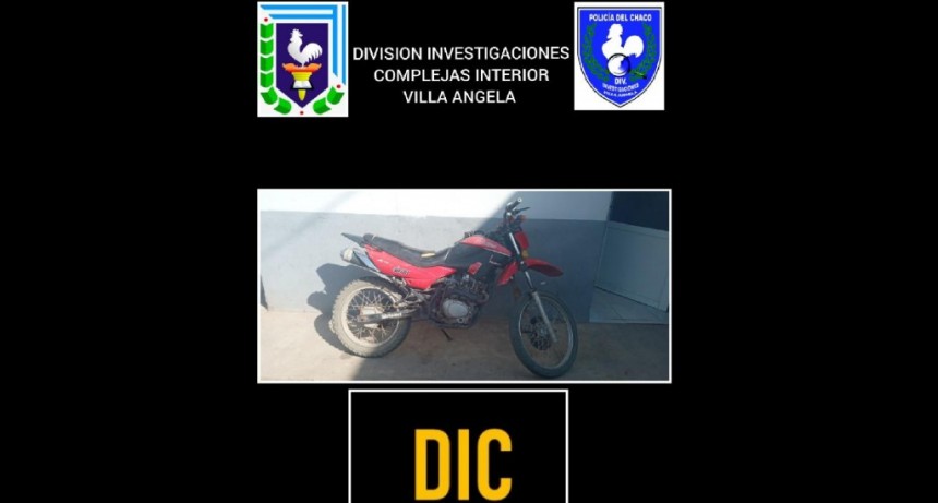 Villa &Aacute;ngela: INVESTIGACIONES COMPLEJAS LOGR&Oacute; HALLAR UNA MOTO DENUNCIADA COMO ROBADA| SE ENCONTRABA EN UN BALD&Iacute;O POR CALLE BALCARCE
