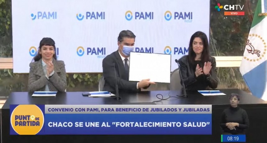 Capitanich firm&oacute; un acuerdo de cooperaci&oacute;n con el PAMI