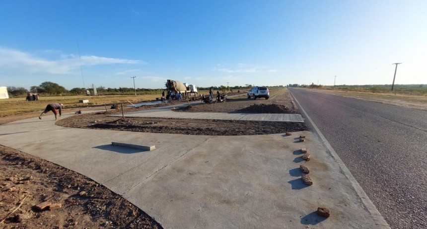 Villa &Aacute;ngela: OBRA DEL ACCESO NORTE| LA BICISENDA AVANZA R&Aacute;PIDAMENTE