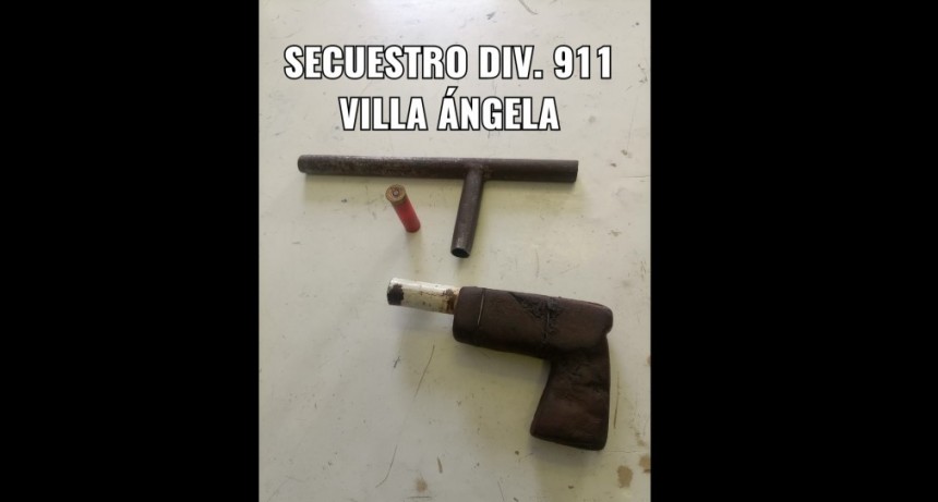 Villa &Aacute;ngela: UN JOVEN DE 18 A&Ntilde;OS FUE APREHENDIDO POR AMENAZAS CON ARMA DE FUEGO