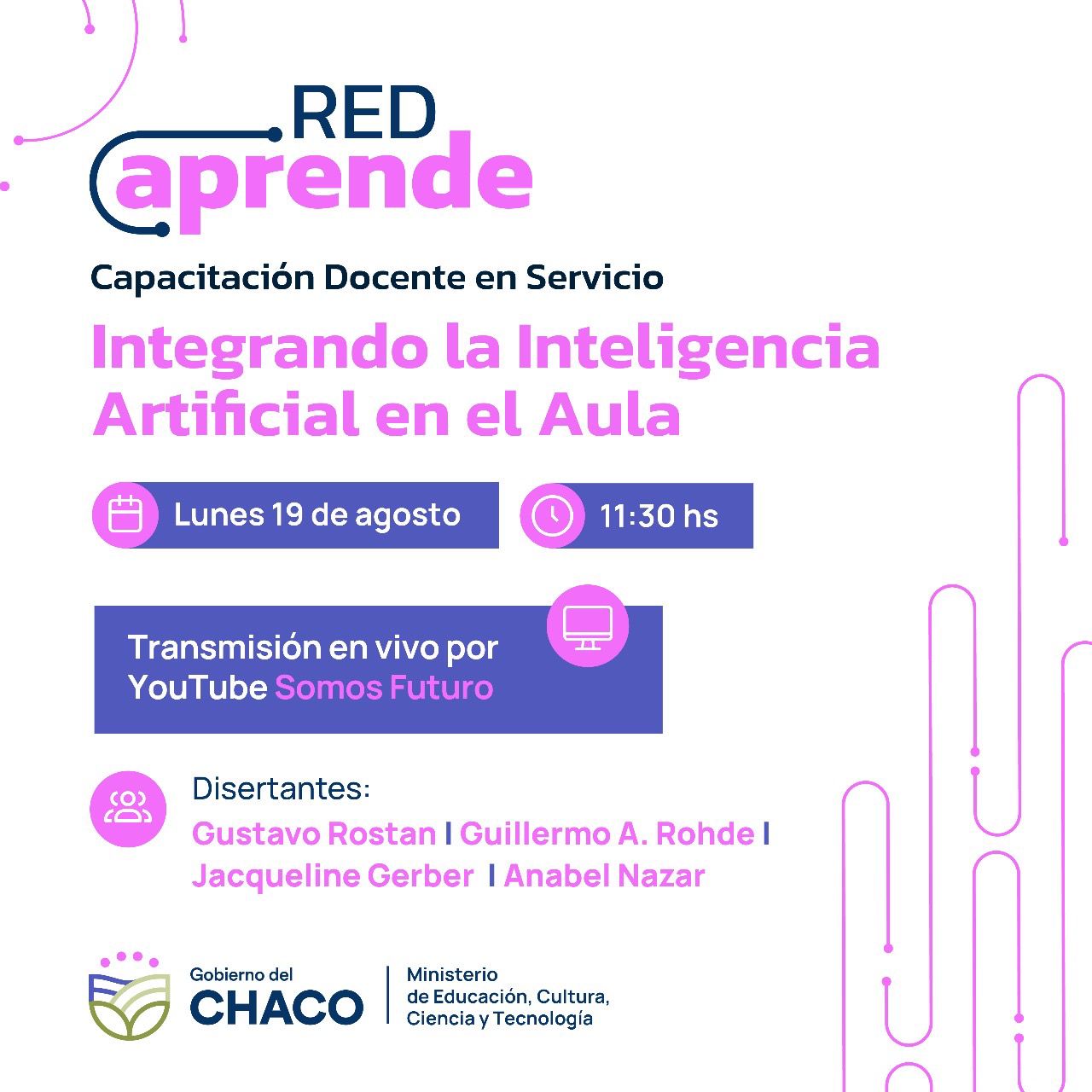 ”RED APRENDE”: MÁS DE 60 MIL DOCENTES CHAQUEÑOS ACCEDIERON A LAS PROPUESTAS DE CAPACITACIÓN DEL GOBIERNO