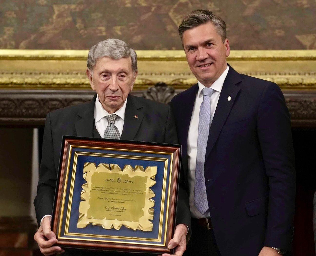 Luis Landriscina fue homenajeado en el Congreso de la Naci&oacute;n: "Es una caricia al alma"