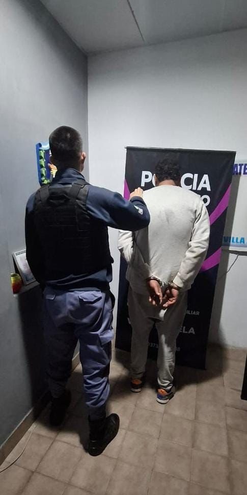 Villa Ángela  SALIÓ HACE POCO DE ESTAR PRESO, PERO VOLVIÓ POR VIOLENTO