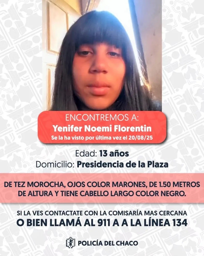Búsqueda contra reloj en Chaco: despliegan un megaoperativo para encontrar a Jenifer