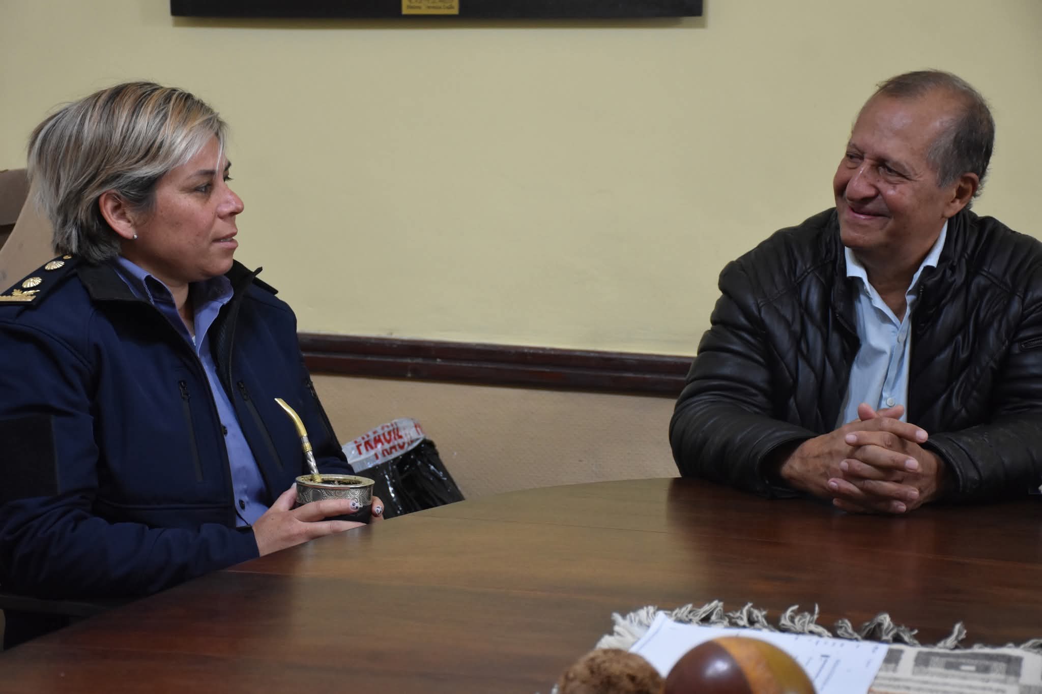 PAPP RECIBIÓ A LA NUEVA DIRECTORA DE ZONA INTERIOR VILLA ÁNGELA, COMISARIO MAYOR IVANA SOLOAGA