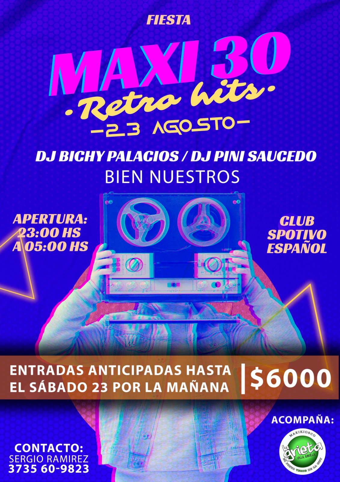 PR&Oacute;XIMA GRAN FIESTA RETRO HITS "MAXI 30" EN VILLA &Aacute;NGELA 