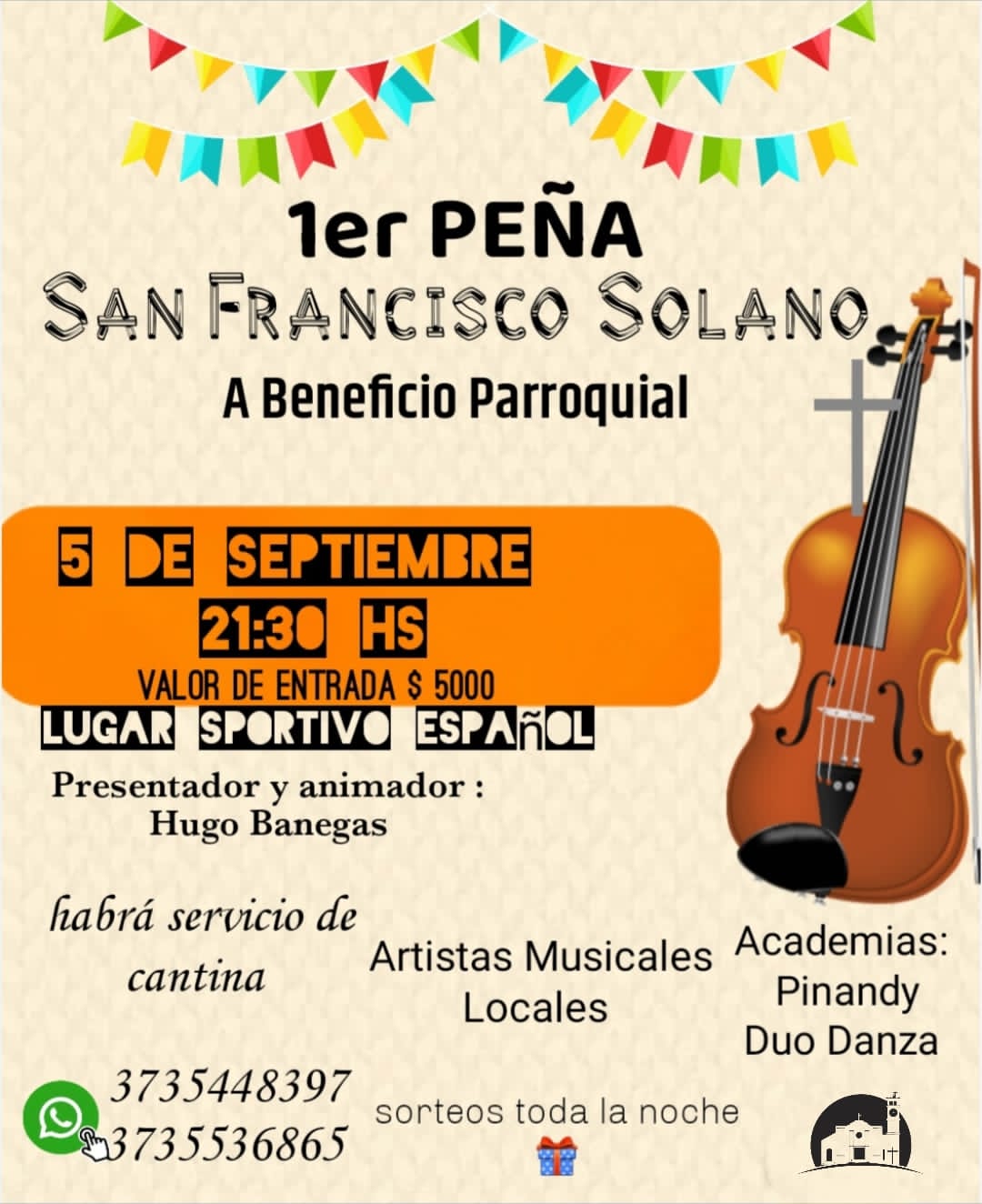 PRIMERA PE&Ntilde;A "SAN FRANCISCO SOLANO" EN VILLA &Aacute;NGELA