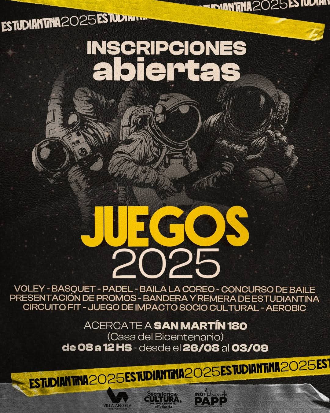 LANZAMIENTO OFICIAL DE LA ESTUDIANTINA 2025 EN VILLA &Aacute;NGELA