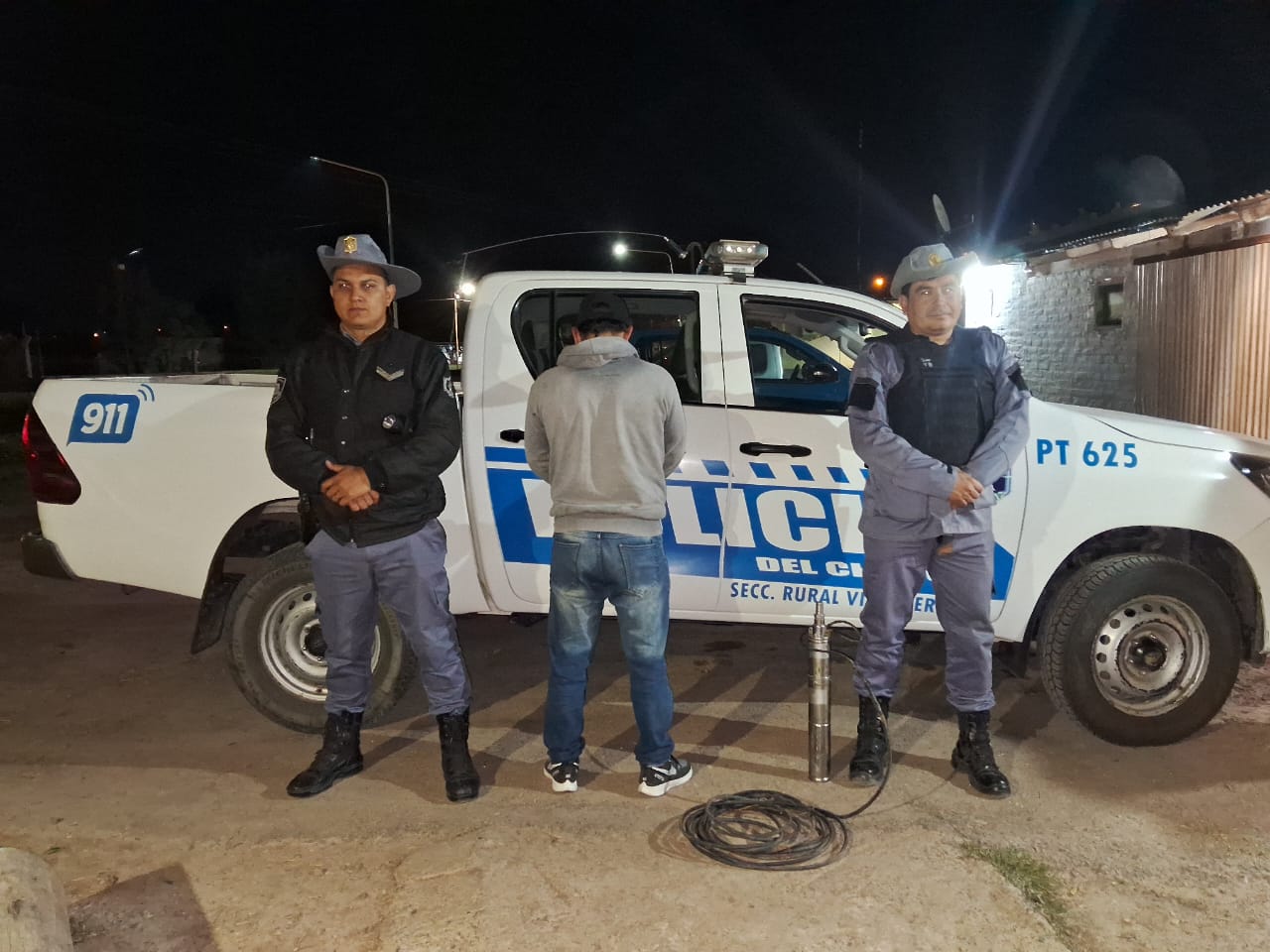 VILLA BERTHET: HOMBRE FUE DETENIDO POR EL HURTO DE UNA BOMBA SUMERGIBLE