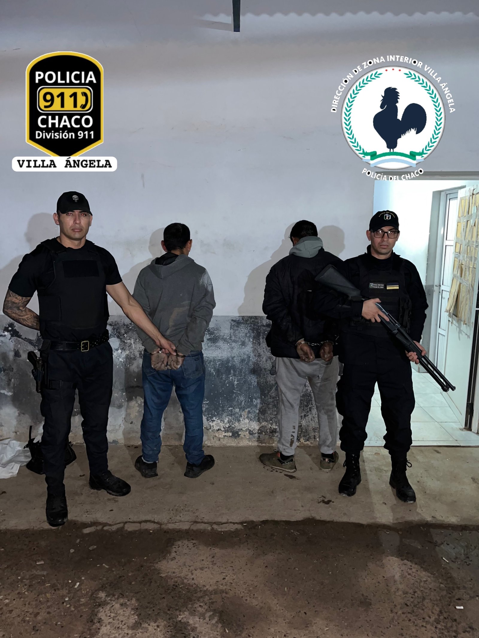 Villa &Aacute;ngela: ROBO DE CABLES: DOS PERSONAS FUERON INTERCEPTADAS DURANTE UN OPERATIVO NOCTURNO