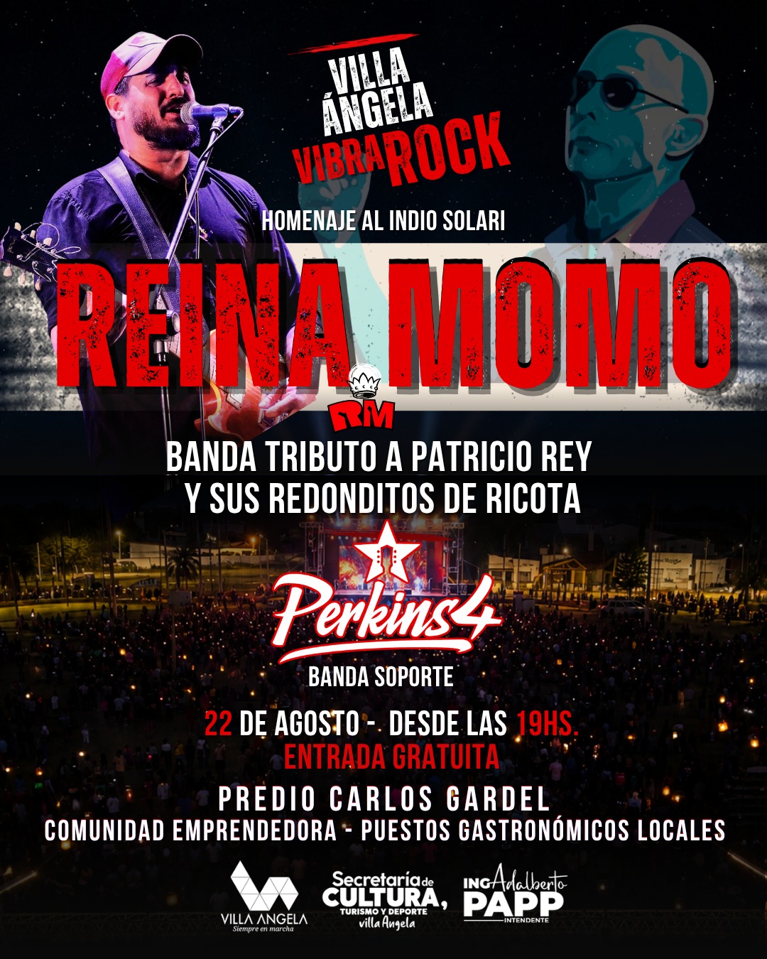 &ldquo;VILLA &Aacute;NGELA VIBRA ROCK&rdquo;: REINA MOMO LLEGA CON SU TRIBUTO A LOS REDONDITOS DE RICOTA