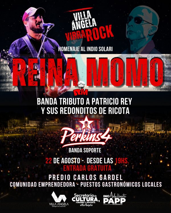 &ldquo;VILLA &Aacute;NGELA VIBRA ROCK&rdquo;: REINA MOMO LLEGA CON SU TRIBUTO A LOS REDONDITOS DE RICOTA