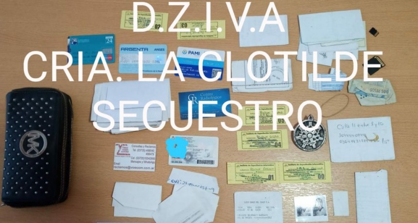 La Clotilde: EL PERSONAL POLICIAL ESCLARECE Y DETIENE A UNA PERSONA POR EL ROBO A UN DOMICILIO.