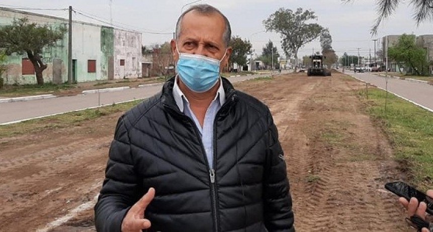 Villa &Aacute;ngela: Papp destac&oacute; el Avance de Obra de las Sendas Peatonales  de Avenida Bittel 
