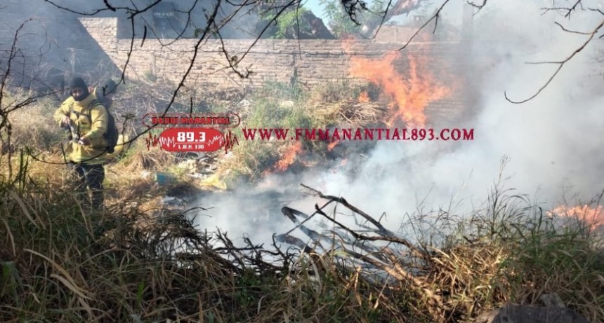 Villa &Aacute;ngela: EL PESONAL DE LA DIVISI&Oacute;N DE BOMBEROS INTERVINO EN EL INCENDIO DE PASTIZALES Y ARBUSTOS